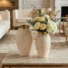 Eurofirany, wazon dekoracyjny, Kena, 15-25 cm, kremowy