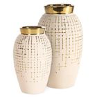 Eurofirany, wazon dekoracyjny, Kena, 19-33 cm, kremowy