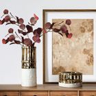 Eurofirany, wazon dekoracyjny, Maela, 13-13-32 cm, biały