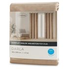 Eurofirany, zasłona gotowa, Darla, 140-250 cm, ciemnobeżowy