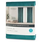 Eurofirany, zasłona gotowa, Darla, 140-250 cm, ciemnoturkusowy