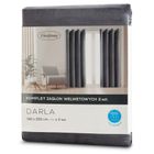 Eurofirany, zasłona gotowa, Darla, 140-250 cm, grafitowy