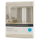 Eurofirany, zasłona gotowa, Darla, 140-250 cm, kremowy