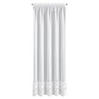 Eurofirany, zasłona gotowa, Roses 3, na taśmie, 140-270 cm, biały