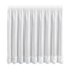 Eurofirany, zasłona gotowa, Roses, na taśmie, 350-160 cm, biały