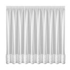 Eurofirany, zasłona gotowa, Roses, na taśmie, 350-270 cm, biały