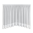 Eurofirany, zasłona gotowa, Roses, na taśmie, 400-160 cm, biały
