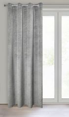 Eurofirany, zasłona zaciemniająca gotowa, Aluvia, 140-250 cm, stalowy