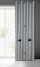 Eurofirany, zasłona zaciemniająca gotowa, Alvin, 140-250 cm, srebrny