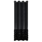 Eurofirany, zasłona zaciemniająca gotowa, Dani, 140-250 cm, czarny