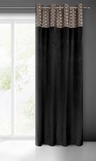 Eurofirany, zasłona zaciemniająca gotowa, Elen, 140-250 cm, czarny