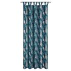 Eurofirany, zasłona zaciemniająca gotowa, Garden, na szelkach, 155-200 cm, turkusowy