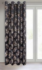 Eurofirany, zasłona zaciemniająca gotowa, Gloria2, 140-250 cm, czarny