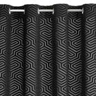 Eurofirany, zasłona zaciemniająca gotowa, Inga, 140-250 cm, czarny