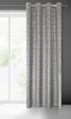 Eurofirany, zasłona zaciemniająca gotowa, laura, 140-250 cm, stalowy