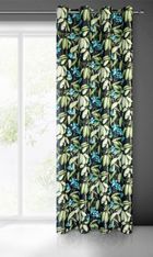 Eurofirany, zasłona zaciemniająca gotowa, Loni, 140-250 cm, czarny