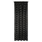 Eurofirany, zasłona zaciemniająca gotowa, mili na taśmie, 140-270 cm, czarny