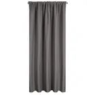 Eurofirany, zasłona zaciemniająca gotowa, na taśmie, Garden, 155-200 cm, stalowy