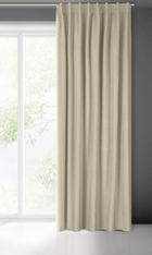 Eurofirany, zasłona zaciemniająca gotowa, na taśmie, Marlen, 140-300 cm, beżowy