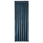 Eurofirany, zasłona zaciemniająca gotowa, na taśmie, Pierre, 140-300 cm, granatowy