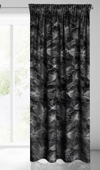 Eurofirany, zasłona zaciemniająca gotowa, na taśmie, Stella, 140-300 cm, czarny