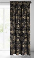 Eurofirany, zasłona zaciemniająca gotowa, na taśmie, Stella, 140-300 cm, czarny