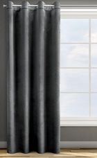 Eurofirany, zasłona zaciemniająca gotowa, Rosa, 140-250 cm, czarny