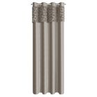 Eurofirany, zasłona zaciemniająca gotowa, Roses, na taśmie, 140-250 cm, beżowy