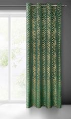 Eurofirany, zasłona zaciemniająca gotowa, Sara, 140-250 cm, ciemnozielony