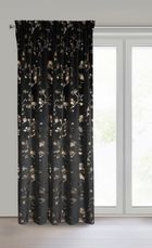 Eurofirany, zasłona zaciemniająca gotowa, Selena, na taśmie, 140-270 cm, czarny