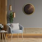 Eurofirany, zegar dekoracyjny, 40-5-40 cm, czarny