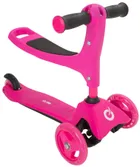 EVO, jeździk i hulajnoga 2w1, różowa