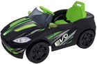 EVO, kabriolet, pojazd na akumulator, czarno-zielony