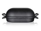Excellent, brytfanna żeliwna, owalna z pokrywką, czarna, 39-26-14 cm, 3 + 4 l