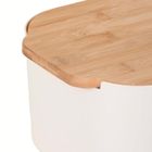 Excellent Houseware, chlebak z bambusową pokrywką, 33-18,5-12 cm