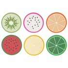 Excellent Houseware, podkładka, owoce, 8,5 cm, 6 szt.