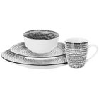 Excellent Houseware, serwis obiadowy, porcelanowy, 16 elementów
