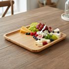 Excellent Houseware, taca do serwowania, drewniana, 25-25 cm