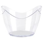 Excellent Houseware, wiaderko do lodu, plastikowe, przezroczyste, 4l