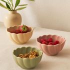 Excellent Houseware, zestaw kwiatowych misek, 150 ml, 3 szt.