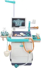 Extralink Toys, zestaw małego lekarza, interaktywny wózek medyczny, 26 elementów