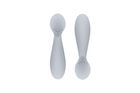 EZPZ, Tiny Spoon, silikonowa łyżeczka 2 szt. pastelowa szarość
