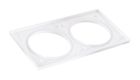 Fibaro, podwójna ramka ozdobna, biała