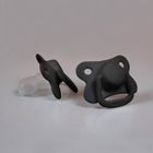 Filibabba, smoczek uspokajający, Black, 6m+, 2 szt.