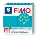 Fimo, Effect, masa plastyczna termoutwardzalna, turkusowy, metalowy, 57g, kostka
