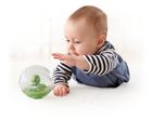 Fisher-Price, kąpielowa kaczuszka w kuli, zielona