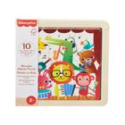 Fisher-Price, puzzle drewniane z ramką, zwierzątka, 10 elementów