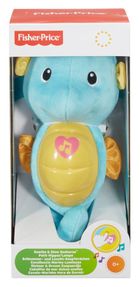 Fisher-Price, Świecący konik morski, maskotka interaktywna, niebieska