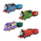 Fisher-Price, Tomek i Przyjaciele, Tomek, Piotruś, Kana i Kuba, lokomotywy z napędem, zestaw