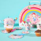 Floss & Rock, Tęczowe Wróżki, zestaw do herbaty w walizeczce, 10 elementów